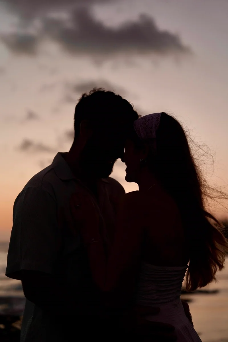 Dan and Leora at sunset